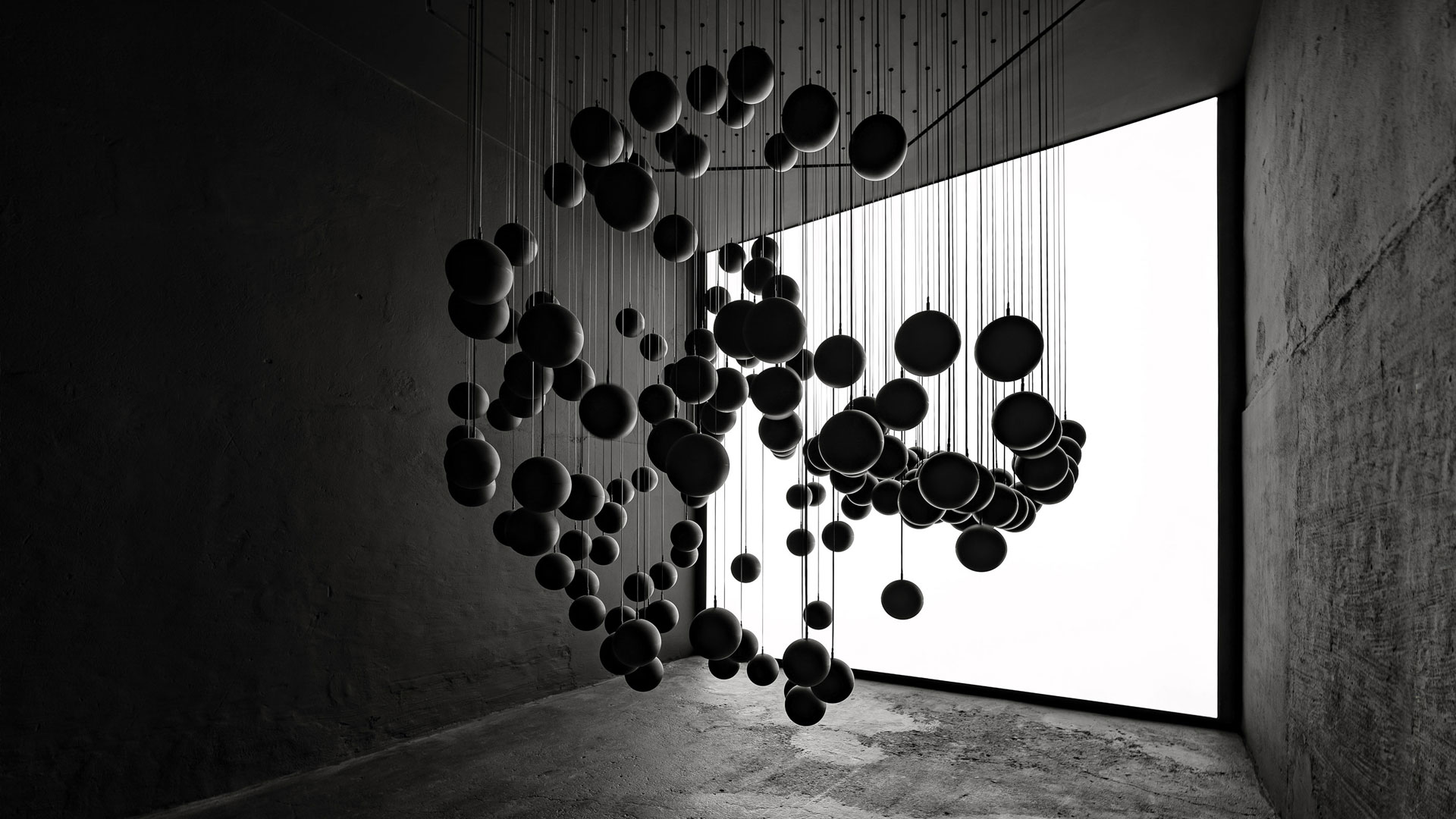 Abstracte visuele overgang van donkere werkstand naar lichte persoonlijke staat